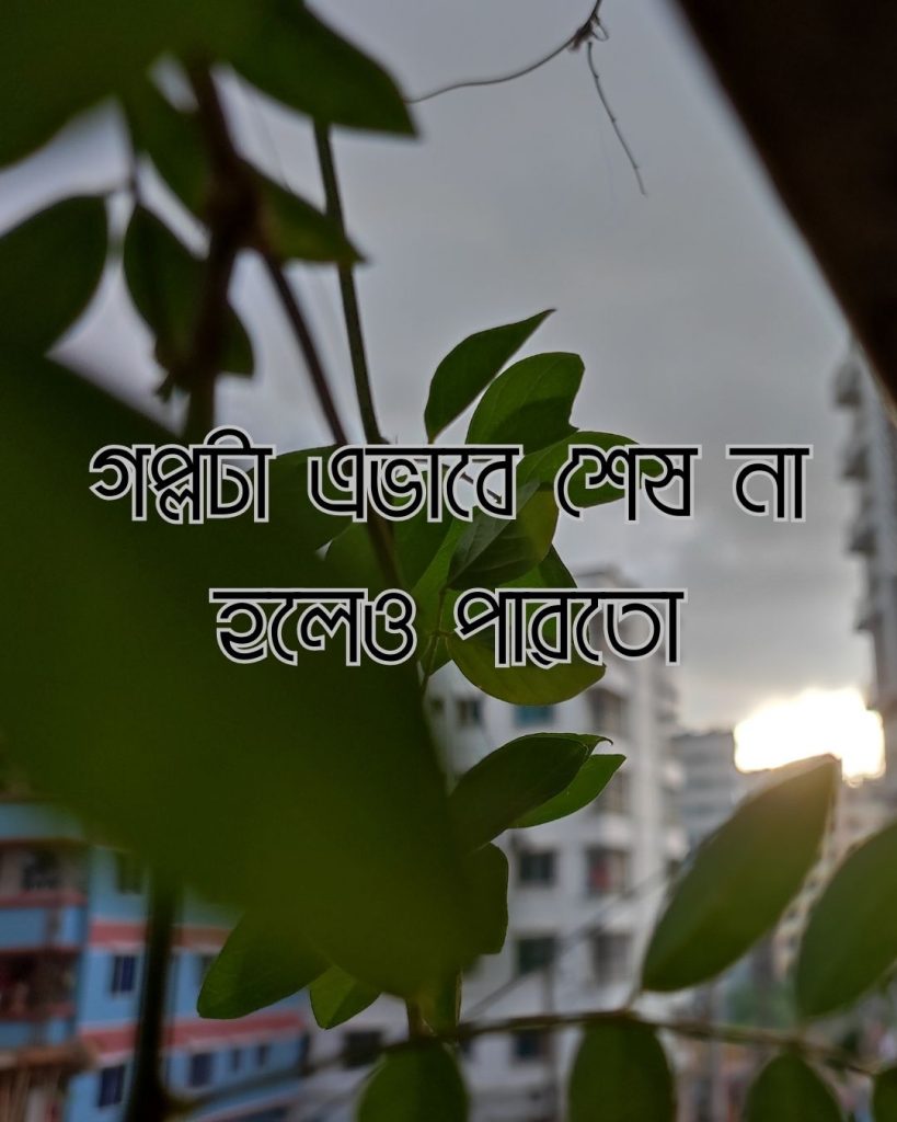 গল্পটা এভাবে শেষ না হলেও পারতো